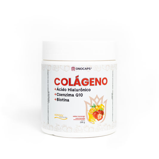 Colágeno Verisol + Ácido Hialurônico (Morango c/ Laranja)