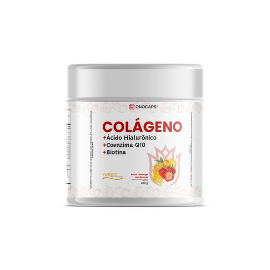 Colágeno Verisol + Ácido Hialurônico (Morango c/ Laranja)