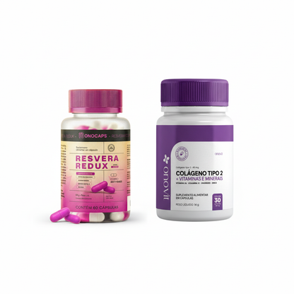 Kit Resvera Redux + Colágeno Tipo 2